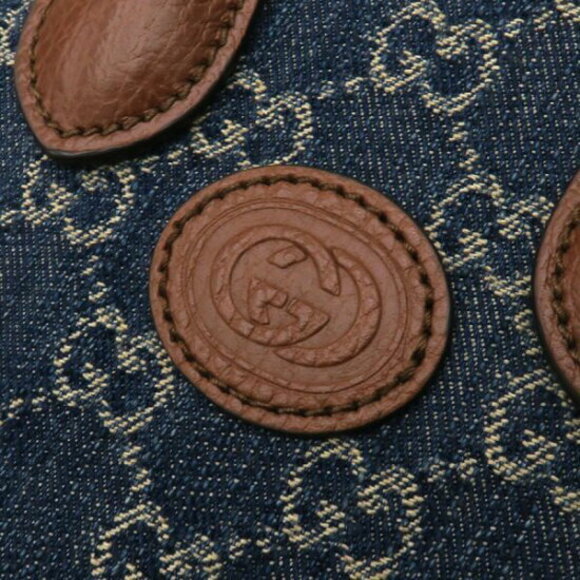 Gucci Interlocking GG Tote Bag blue denim - Picture 8 of 8